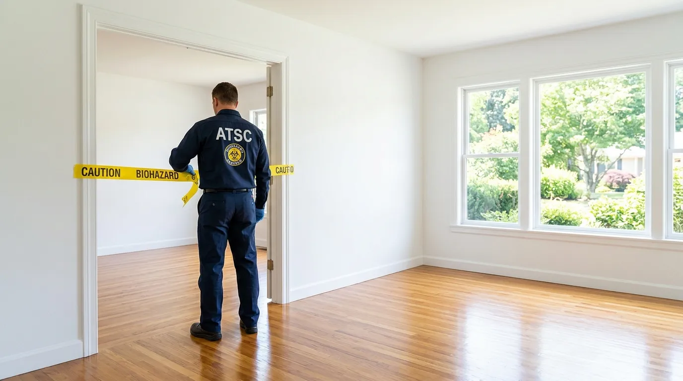 Certified biohazard cleanup crew performing Crime Scene Cleanup in Alabaster